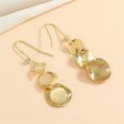 Cubic Zirconia & Cats Eye 18K Gold-Plated Irregular Round Drop Earrings Online Hot Sale