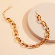 Tan Resin & 18K Gold-Plated  Leopard-Print Choker Necklace Discount