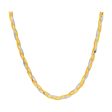 Tri-Tone Snake Chain Weave Necklace on Sale