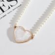 Shell & Pearl 18K Gold-Plated Heart Pendant Necklace Online Sale