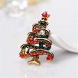 Cubic Zirconia & 18K Gold-Plated Christmas Tree Brooch Online Hot Sale