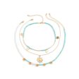 Howlite & Pearl 18K Gold-Plated Sun Pendant Necklace Set For Cheap