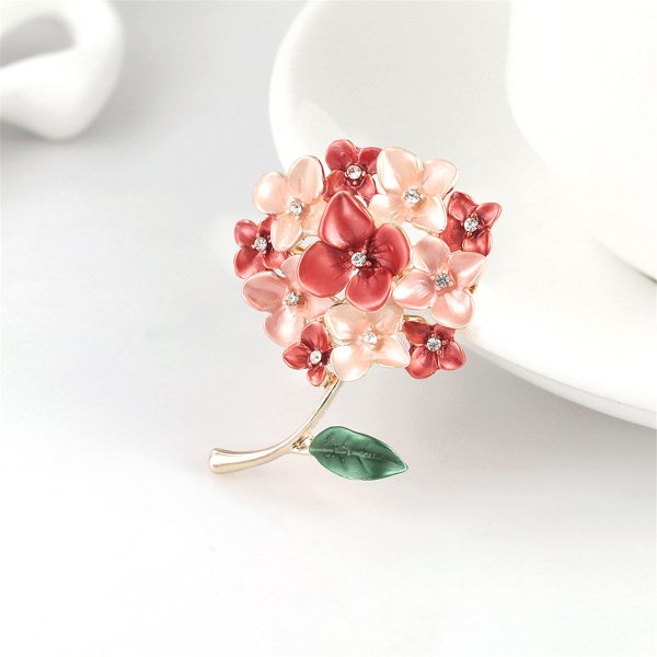 Cubic Zirconia & Enamel 18K Gold-Plated Flower Bouquet Brooch Online Hot Sale