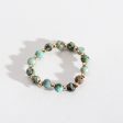 Turquoise & 18K Gold-Plated Beaded Stretch Ring Online