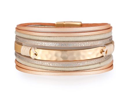 Polystyrene & 18K Gold-Plated Metallic Stacked Bracelet Sale