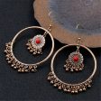 Turquoise & 18K Gold-Plated Big Circle Drop Earrings Online Hot Sale