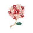 Cubic Zirconia & Enamel 18K Gold-Plated Flower Bouquet Brooch Online Hot Sale