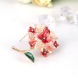 Cubic Zirconia & Enamel 18K Gold-Plated Flower Bouquet Brooch Online Hot Sale