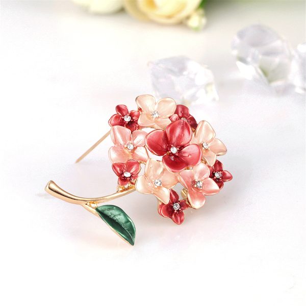 Cubic Zirconia & Enamel 18K Gold-Plated Flower Bouquet Brooch Online Hot Sale