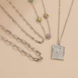 Howlite & Silver-Plated Mum & Butterfly Card Pendant Necklace Set Online now