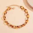 Tan Resin & 18K Gold-Plated  Leopard-Print Choker Necklace Discount