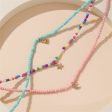 Multicolor Howlite & 18K Gold-Plated Celestial Necklace Set Sale