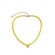 Yellow Howlite & Enamel 18K Gold-Plated Heart Pendant Necklace Sale