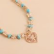 Turquoise & 18K Gold-Plated Butterfly Heart Pendant Necklace Sale