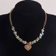 Turquoise & 18K Gold-Plated Butterfly Heart Pendant Necklace Sale