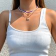 Howlite & 18K Gold-Plated Lock Pendant Necklace Set Discount