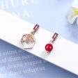 Cubic Zirconia & Red Pearl 18K Rose Gold-Plated Mismatched Drop Earrings Online