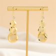 Cubic Zirconia & Cats Eye 18K Gold-Plated Irregular Round Drop Earrings Online Hot Sale