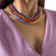 Multicolor Howlite & 18K Gold-Plated Beaded Necklace Set For Discount