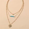 Turquoise & Abalone Shell 18K Gold-Plated Heart Layered Pendant Necklace Hot on Sale