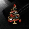 Cubic Zirconia & 18K Gold-Plated Christmas Tree Brooch Online Hot Sale