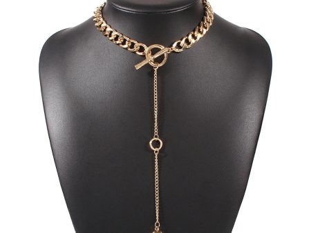 18K Gold-Plated Bead Drop Necklace Supply