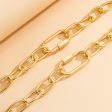 18K Gold-Plated Chunky Cable Chain & Bracelet For Sale