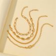 18K Gold-Plated Chain Bracelet Set Sale