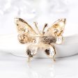 Crystal & Cubic Zirconia Butterfly Brooch Fashion