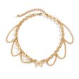 18K Gold-Plated Butterfly Tassel Choker Necklace Online