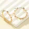 18K Gold-Plated Beaded Hoop Earrings Online now