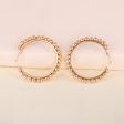 18K Gold-Plated Bead Hoop Earrings Online Sale