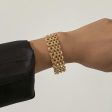 18K Gold-Plated Chain Link Belt Bracelet on Sale