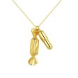 18K Gold-Plated Candy & Whistle Pendant Necklace Cheap