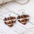 Red & Yellow Bookcase Heart Drop Earrings Sale