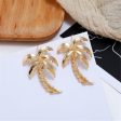 18K Gold-Plated Coconut Tree Drop Earrings Online Sale