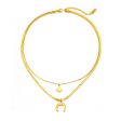 18K Gold-Plated Celestial Snake-Chain Layered Necklace Hot on Sale