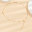 18K Gold-Plated Choker Lariat Necklace Set Discount