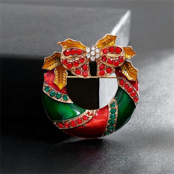 Cubic Zirconia & Enamel 18K Gold-Plated Bow Brooch Supply