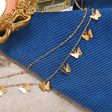 18K Gold-Plated Butterfly Station Layered Necklace Hot on Sale