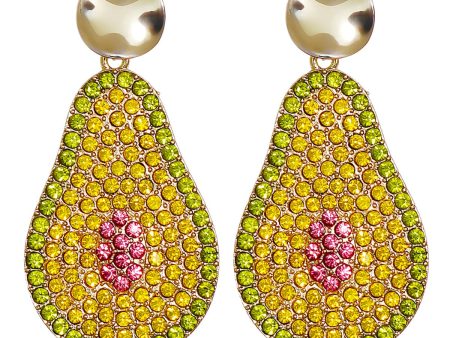 Yellow Cubic Zirconia & 18K Gold-Plated Pear Drop Earrings Online