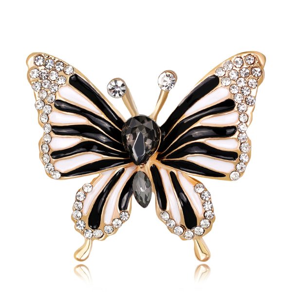 Crystal & Cubic Zirconia Butterfly Brooch Fashion