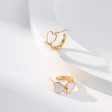 White Enamel & 18K Gold-Plated Heart Huggie Earrings Supply