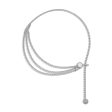 Silver-Plated Tassel-Accent Layered Curb Chain Waist Belt Online Sale