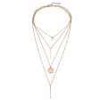 18K Gold-Plated Bar & Star Layered Pendant Necklace on Sale