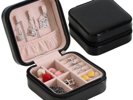 Black & Pink Portable Jewelry Box Cheap