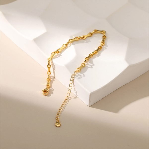 18K Gold-Plated Bone Chain Bracelet Online now