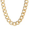 18K Gold-Plated Chunky Curb Chain Necklace Online now