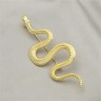 18K Gold-Plated Snake Cut Brooch Fashion