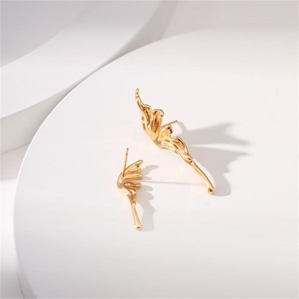 18K Gold-Plated Butterfly Wing Stud Earrings Online